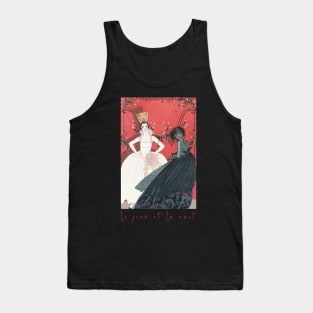 Vintage french fashion illustration the sun and the moon Tank Top